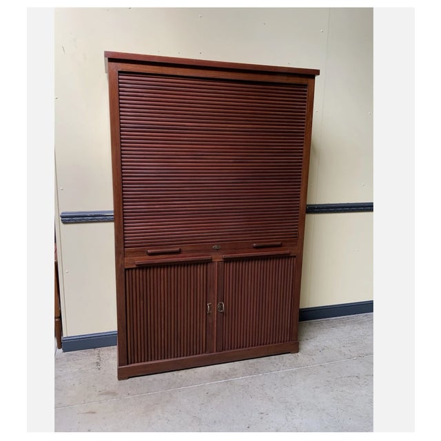 Art Nouveau Roller Shutter Archive Cabinet, 1910 For Sale - Image 11 of 11