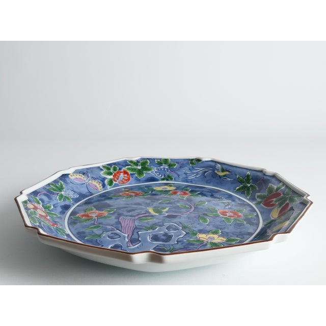Kozangama Maebata Mino Ware Porcelain Charger, Japan, 1975-1985 For Sale - Image 13 of 15