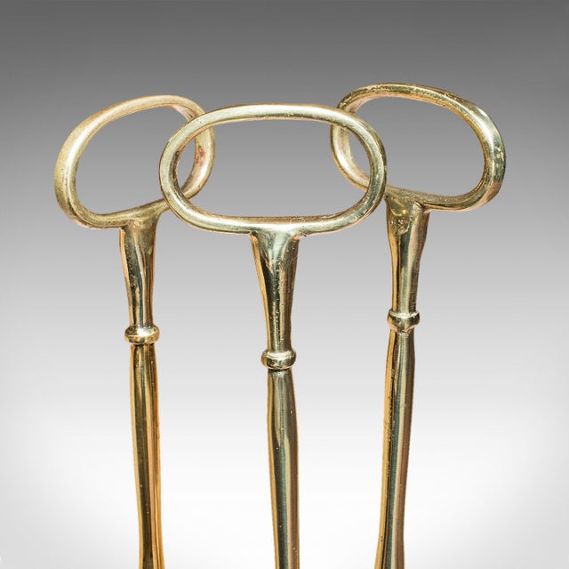 Rare Antique Trio of Door Butlers, English, Brass Doorstop, Edwardian, c.1910 For Sale - Image 9 of 11