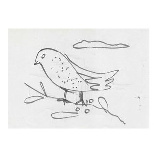 1940s Helen Malta Bird Drawing For Sale