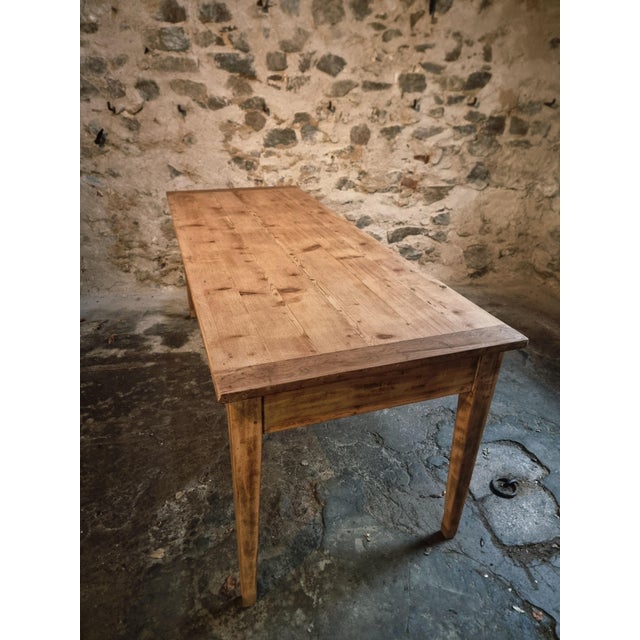 Antique French Dining Table or Worktable with Drawers, 1900s For Sale - Image 12 of 18