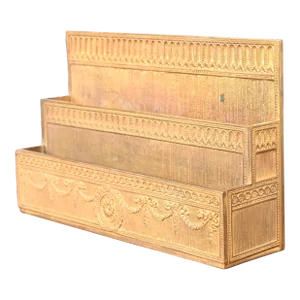 Tiffany Studios New York Adam Bronze Doré Letter Rack