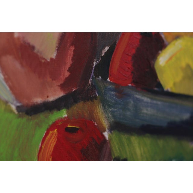 Bror Göransson, Cubic Jug and Fruit, 1950s, Oil on Canvas, Framed For Sale - Image 7 of 18