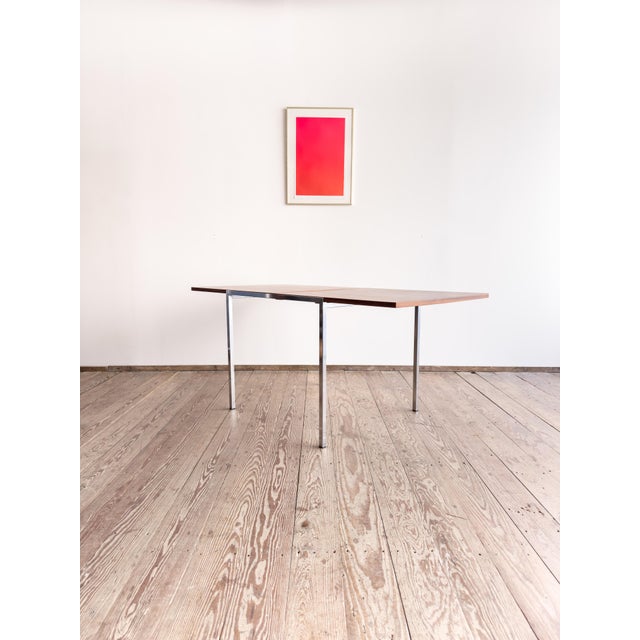 1960s Mid-Century Dining Table in Teak and Chrome by Wilhelm Renz For Sale - Image 5 of 18