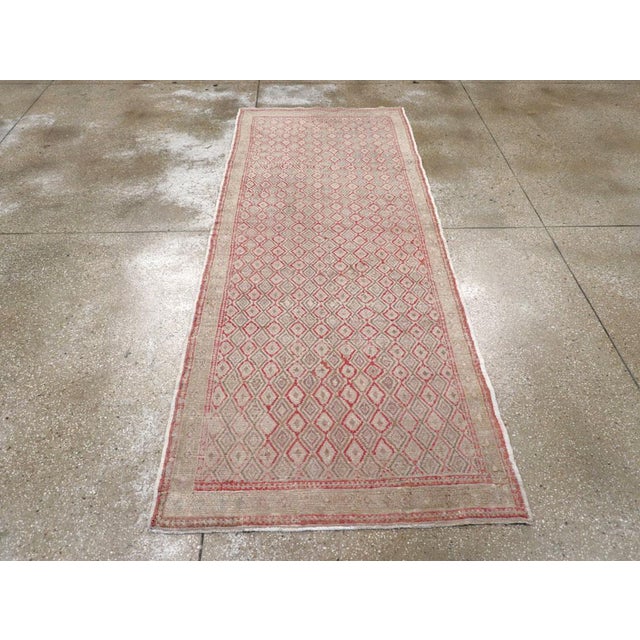 Galerie Shabab Collection Mid-20th Century Turkish Anatolian Small Runner For Sale - Image 4 of 10
