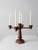 Farmhouse Vintage Wooden Candelabra For Sale - Image 3 of 9