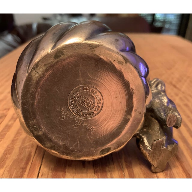 Silver Victorian Silverplate Figural Toothpick Holder or Match Holder With Pug / French Bulldog / Boxer – Rare 19th C. Novelty - See Pics! For Sale - Image 8 of 8