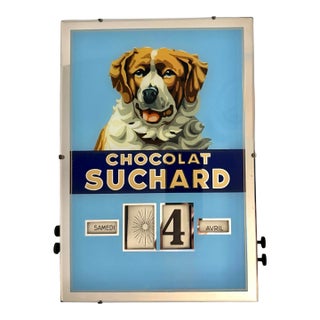 1960’s Swiss Chocolat Suchard Perpetual Wall Calendar For Sale