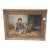 Large Vintage Framed Oil on Canvas ‘Feeding the Rabbits’ by S Renolds For Sale