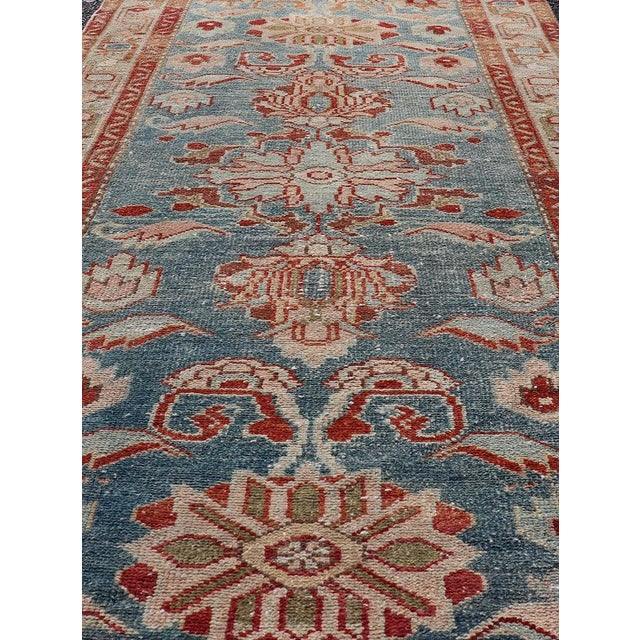 Textile Antique 1920s Persian Hamadan Rug - 3'1" X 6'3" For Sale - Image 7 of 11
