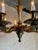 Metal Small French 1940's Bronze Chandelier For Sale - Image 7 of 11