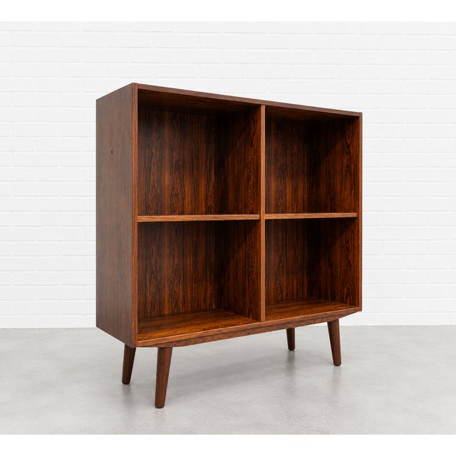 Danish Mid Century Modern Rosewood Bookcase / Vinyl Storage, C. 1960’s For Sale - Image 4 of 13