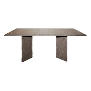 Vintage Dining Table in Granite For Sale