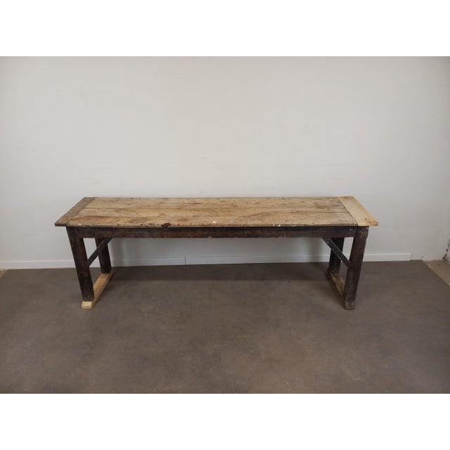 Rustic Farmhouse Table in Fir For Sale - Image 18 of 18