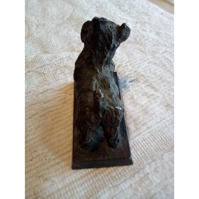 Early 20th Century "Vintage Scottish Dog Sculpture" For Sale - Image 4 of 9