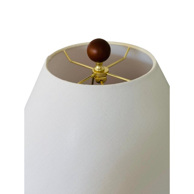 Wood Lauren Ralph Lauren Blue & White Chinoiserie Double Gourd Porcelain Table Lamp – Koi Fish, Traditional Asian-Inspired Decor For Sale - Image 7 of 9