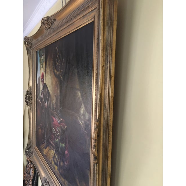Oil Painting, Copy of Rembrandt For Sale - Image 6 of 14
