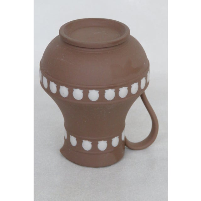 Wedgwood Jasperware Shell Design Taupe Brown Jug Pitcher For Sale - Image 11 of 13