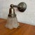 Antique Industrial Steel Wall Sconce With Holophane Glass Shade For Sale In New York - Image 6 of 12