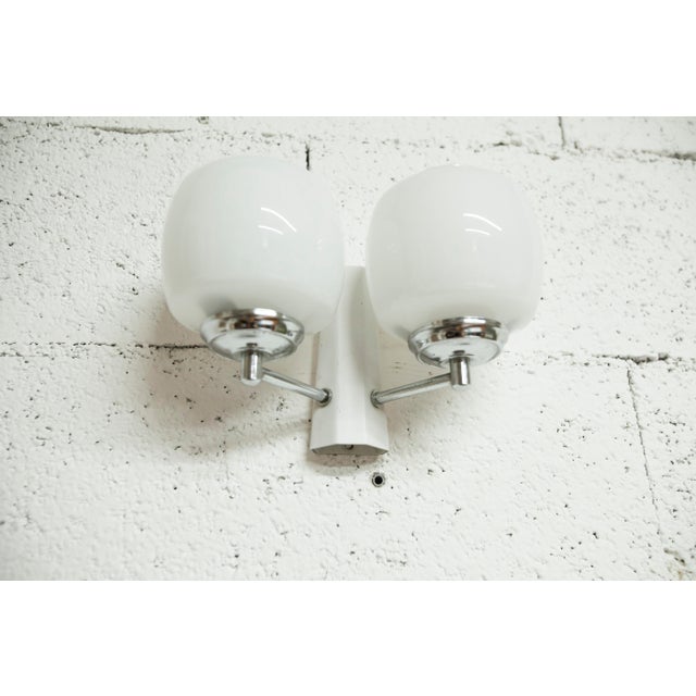 Vintage Italian Double Wall Light by Targetti Sankey, 1960 For Sale - Image 3 of 14