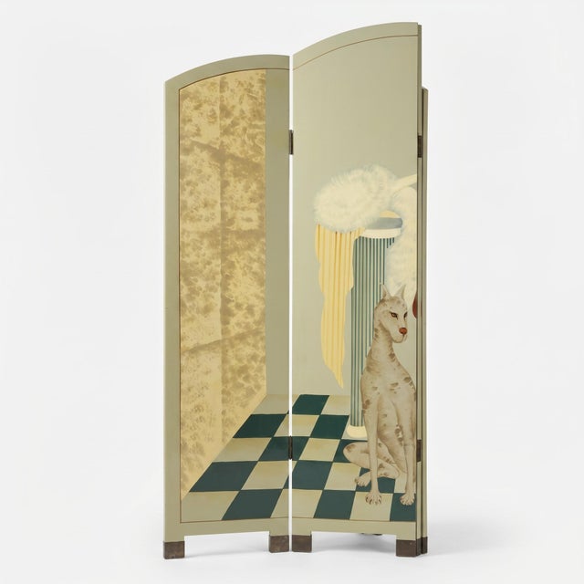 Vintage Art Deco Screen, 1930s For Sale - Image 4 of 17