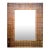 X-Large Mid Mod Artisanal Wicker Cane Framed Wall Mirror For Sale