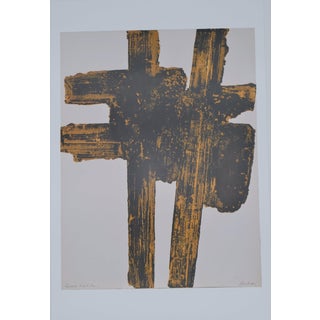 Eau Poster after Pierre Soulages For Sale