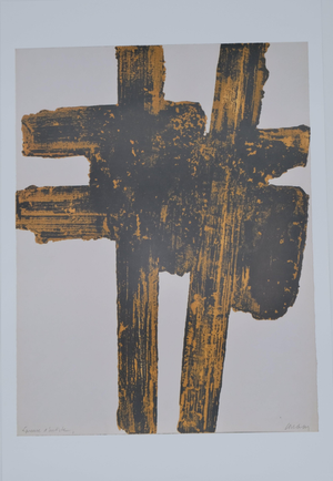 Eau Poster after Pierre Soulages