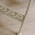 Folding Garden Seating Set with Openwork Ornamentation White Metal, Set of 3 For Sale - Image 12 of 15
