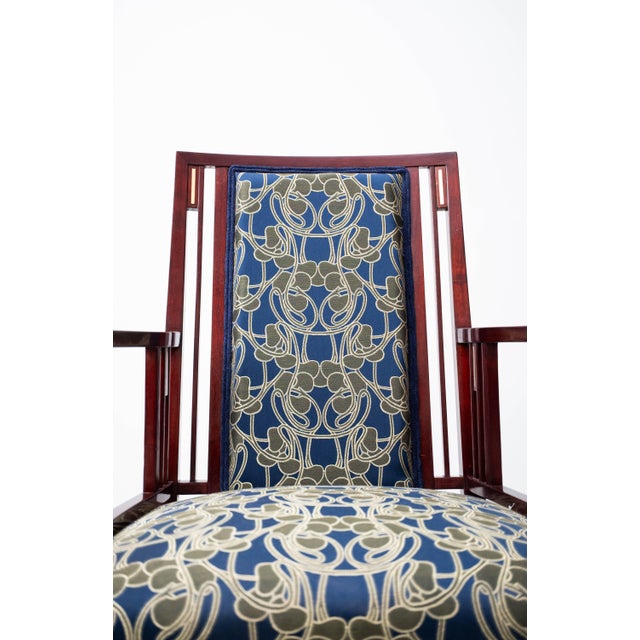 Viennese Secessionist Armchairs and Chairs by Max Benirschke / School of Prof. Josef Hoffmann, 1903, Set of 4 For Sale - Image 6 of 18