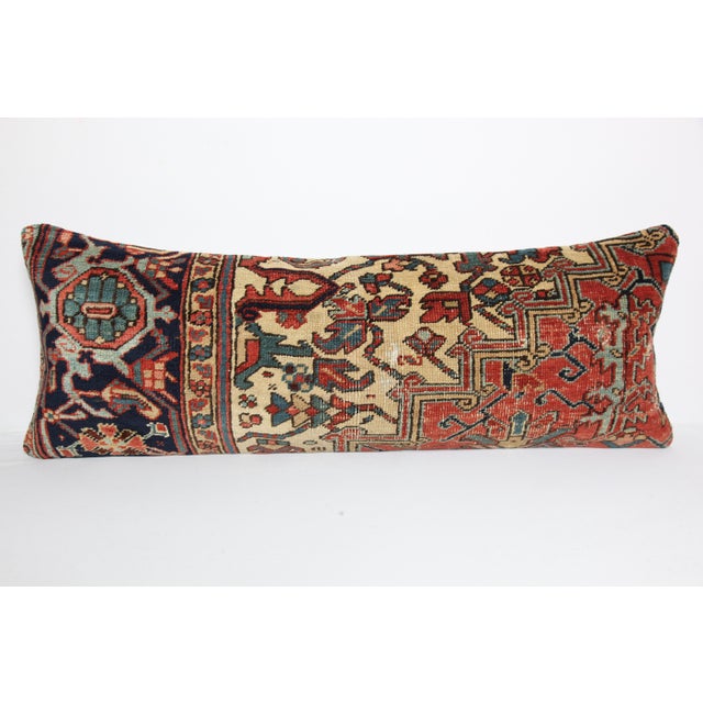 Here i am listing a 100% Handmade double knotted rug pillow cover, made from antique Persian tribal carpet rug. This’s a...