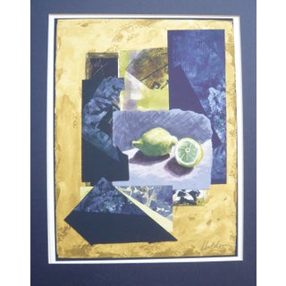 "Lemons" Contemporary Collage Print by Martha Holden For Sale