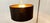 Lackfolie with Gold Interior Silk Cord Suspension Light For Sale - Image 9 of 14
