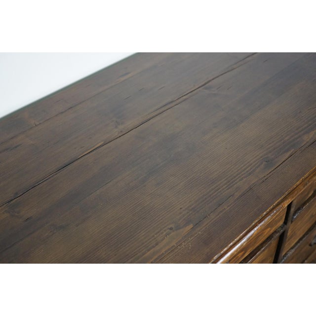 French Pine Apothecary Cabinet, 1890s For Sale - Image 4 of 18