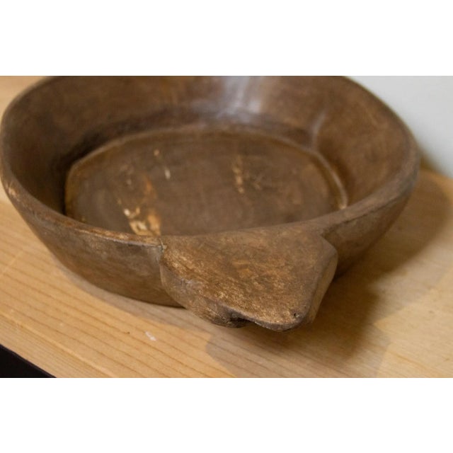 Handcarved Large Fruit Bowl For Sale In Los Angeles - Image 6 of 7
