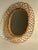 Oval Bamboo Rattan Mirror, 1970s For Sale - Image 4 of 11