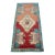 1960s Hand Knotted Small Oushak Rug Mini Rug Mat Entry Decor Bath Mat - 1'8" X 3'7" For Sale
