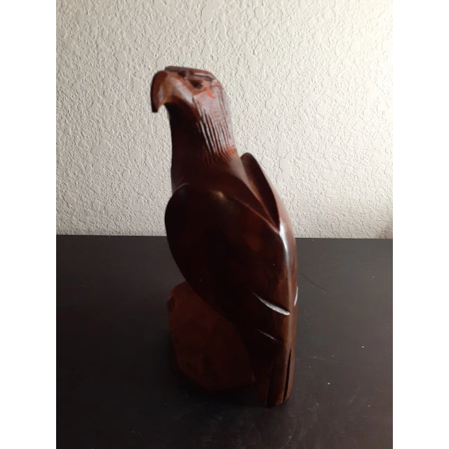 This is an EXQUISITE Handcarved 8" Ironwood Eagle Sculpture. Procured at auction BOX 38