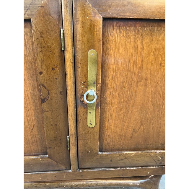 Mid-Century Modern Sculpted Walnut Buffet For Sale - Image 15 of 16