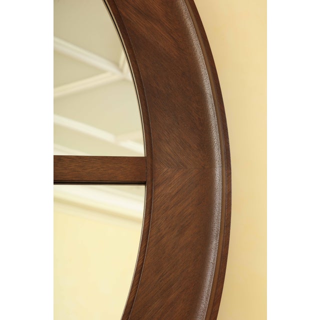 Grand Circular Wall Mirror With Wagon Wheel Design | Chairish