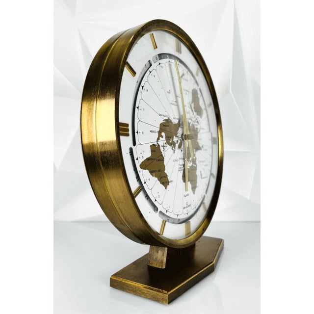 World Time Table Clock from Kundo, 1960s For Sale - Image 6 of 8