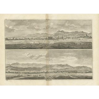 Cornelis de Bruijn, Views of Qom and Kashan, Paper For Sale