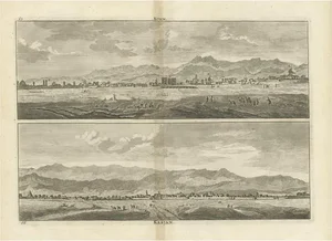 Cornelis de Bruijn, Views of Qom and Kashan, Paper