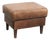 Vintage Brown Sheepskin Ottoman For Sale