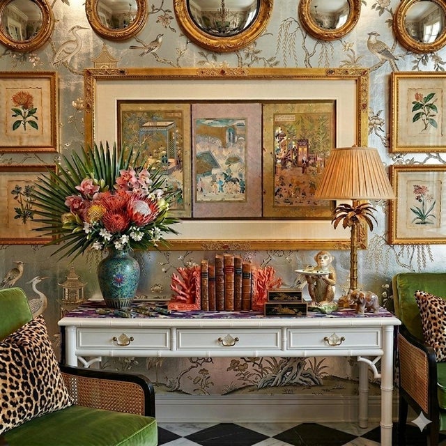 Description: Banish the dilemma of an awkward, wide wall space or a long entryway layout with an infusion of worldly,...
