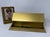 Vintage handcrafted Italian giltwood desk stationery and correspondence organizer, circa 1960s–1970s. Crafted of...