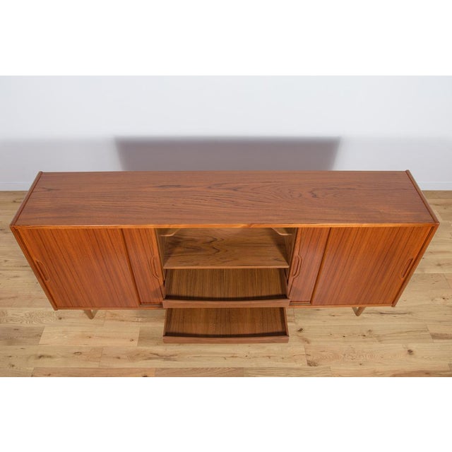 Brown Mid-Century Teak Sideboard by Borge Seindal for Westergaard Mobbel Forgip, 1960s For Sale - Image 8 of 18