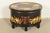 Maitland Smith Neoclassical Hand-Painted Black Lacquered Oval Toleware Box or Chest on Stand For Sale - Image 15 of 15