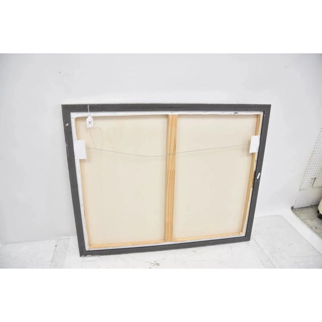 Blue Late 20th Century Harry McCormick , Oil Painting Woman on Beach, Framed For Sale - Image 8 of 8