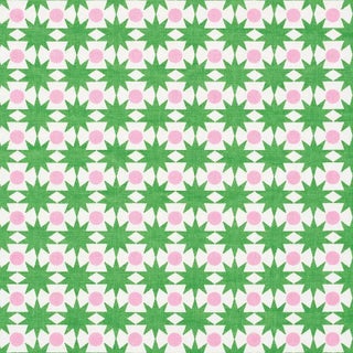 Sample - Schumacher X Studio Bon Cosmos Fabric in Watermelon For Sale